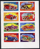 Nagaland 1974 Vintage Cars (Churchill Birth Centenary) imperf set of 8 values (2c to 60c) unmounted mint