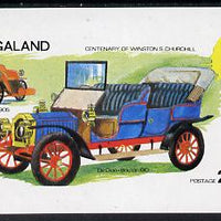 Nagaland 1974 Vintage Cars (Churchill Birth Centenary - Lagonda & De Dion) imperf souvenir sheet (2ch value) unmounted mint