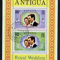 Antigua 1973 Royal Wedding m/sheet fine cds used, SG MS 372