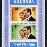 Grenada 1973 Royal Wedding m/sheet fine cds used, SG MS 584