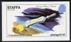 Staffa 1974 Churchill Birth Centenary (Space) imperf deluxe sheet (£1 value) unmounted mint