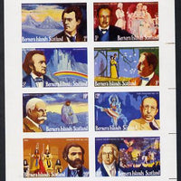 Bernera 1978 Composers imperf set of 8 values unmounted mint (Strauss, Mahler, Wagner, Puccini, Elgar, Stravinski, Verdi & Beethoven) unmounted mint