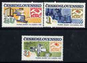 Czechoslovakia 1982 Achievements of Socialist Construction (2nd series) perf set of 3 unmounted mint, SG 2644-46