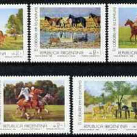 Argentine Republic 1988 Horse Paitings set of 5 unmounted mint, SG 2128-32