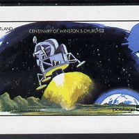 Staffa 1974 Churchill Birth Centenary (Space) imperf souvenir sheet (50p value) unmounted mint