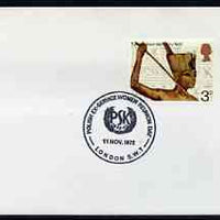 Postmark - Great Britain 1972 cover bearing special cancellation for Polish Ex-Service Women's Reunion