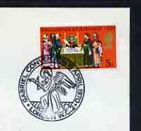 Postmark - Great Britain 1970 cover bearing illustrated cancellation for Gabriel Convention (showing an Angel)