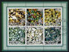 Ivory Coast 2002 Minerals #1 (green border) perf sheetlet containing 6 values cto used each with Rotary logo