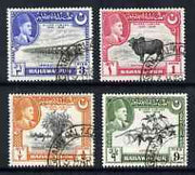 Bahawalpur 1949 S Jubilee of Accession set of 4 very fine used, SG 39-42