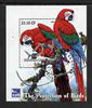 Congo 2003 Royal Society for Protection of Birds perf m/sheet (Parrots) fine cto used