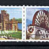 Calf of Man 1971 Isle of Man Views - Scouts rouletted set of 2 unmounted mint (Rosen CA208-209)