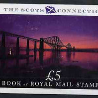 Great Britain 1989 The Scots Connection £5 Prestige booklet complete and very fine, SG DX10