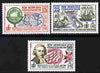 New Hebrides - English 1968 Bicentenary of Bougainville's Visit perf set of 3 unmounted mint, SG 130-2