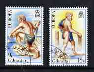 Gibraltar 1981 Europa Folklore (Hercules) set of 2 fine used SG 444-45