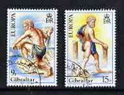 Gibraltar 1981 Europa Folklore (Hercules) set of 2 fine used SG 444-45