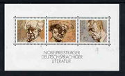 Germany - West 1978 German winners of Nobel Prize for Literature m/s unmounted mint SG MS1853