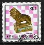 Mongolia 1981 80m Lion (Queen), from Mongoliam Chess Pieces set of 6, fine cto used SG1388*