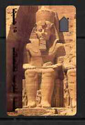 Telephone Card - Egypt phone card showing the Temple at Abu Simbel (Ramses II Colossus)