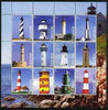 Tatarstan Republic 2003 Lighthouses sheetlet containing complete set of 12 values, unmounted mint