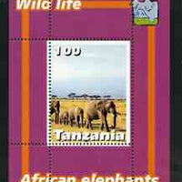 Tanzania 2003 Wild Life - Elephants perf souvenir sheet unmounted mint