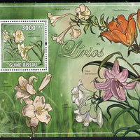 Guinea - Bissau 2009 Lilies perf s/sheet unmounted mint