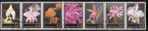 Kuril Islands 2000 Orchids perf set of 7 values complete fine cto used