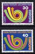 Liechtenstein 1973 Europa perf set of 2 unmounted mint, SG 576-77