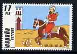 Spain 1984 Stamp Day 17pta featuring Arab Courier on horseback unmounted mint SG 2787*