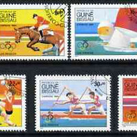 Guinea - Bissau 1984 Los Angeles Olympic Games (2nd issue) cto set of 7, SG 843-49