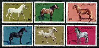 Rumania 1984 Horses set of 6 fine cto used, SG 4883-88*