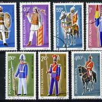 Rumania 1980 Military Uniforms set of 7 fine cto used, SG 4602-08*