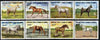 Comoro Islands 1983 Horses set of 8 fine cto used, SG 523-30