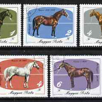 Hungary 1985 Bicent of Horsebreeding at Mezohegyes set of 5 fine cto used SG3641-45