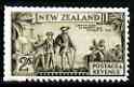 New Zealand 1935 Captain Cook 2s,,'Maryland' perf forgery 'unused', as SG 568 - the word Forgery is either handstamped or printed on the back and comes on a presentation card with descriptive notes