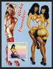 Benin 2003 Pin-up Art of Ricky Carralero #2 perf m/sheet unmounted mint (orange background)