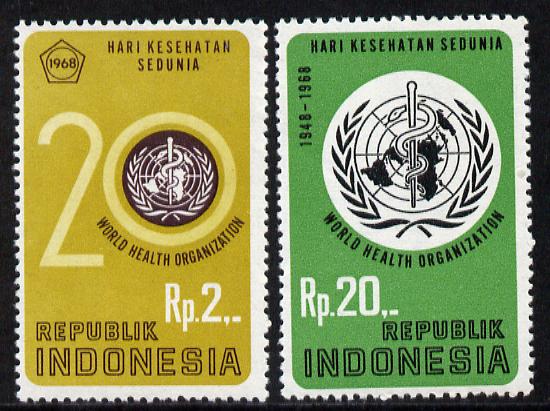 Indonesia 1968 Anniversary of v set of 2, SG 1191-92 unmounted mint*