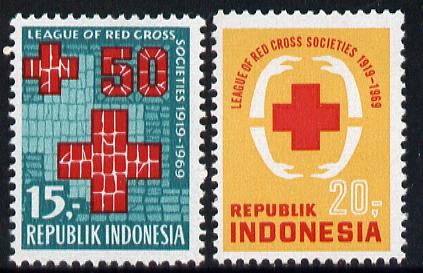 Indonesia 1969 Red Cross set of 2, SG 1230-31 unmounted mint*