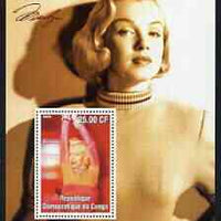 Congo 2002 40th Death Anniversary of Marilyn Monroe #06 perf m/sheet unmounted mint