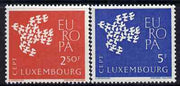 Luxembourg 1962 Europa set of 2 unmounted mint, SG 707-708*