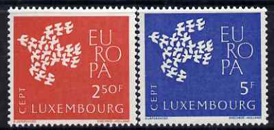 Luxembourg 1962 Europa set of 2 unmounted mint, SG 707-708*