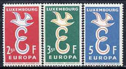 Luxembourg 1961 Europa set of 2 unmounted mint, SG 697-98