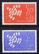 France 1960 Europa set of 2 unmounted mint, SG 1497-98*