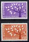 France 1961 Europa set of 2 unmounted mint, SG 1539-40