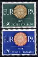 Italy 1958 Europa set of 2 unmounted mint, SG 973-74*