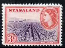 Nyasaland 1938-44 KG6 Leopard 2d grey,'Maryland' perf 'unused' forgery, as SG 133 - the word Forgery is either handstamped or printed on the back and comes on a presentation card with descriptive notes