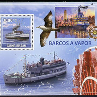 Guinea - Bissau 2009 Steamships perf s/sheet unmounted mint