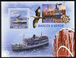 Guinea - Bissau 2009 Steamships perf s/sheet unmounted mint