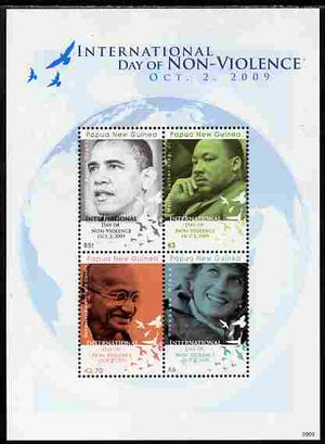 Liberia 2009 Barack Obama Wins Nobel Peace Prize perf sheetlet containing 4 values unmounted mint