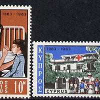 Cyprus 1963 Red Cross Centenary set of 2 unmounted mint, SG 232-33