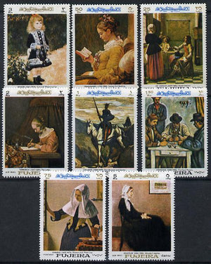 Fujeira 1967 Famous Paintings perf set of 8 unmounted mint, Mi 198-205A